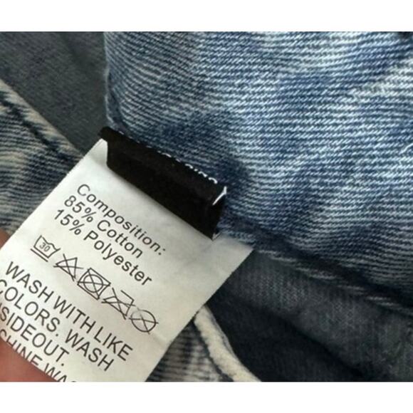 Shein Womens Large Blue Denim Shorts - Picture 5 of 9